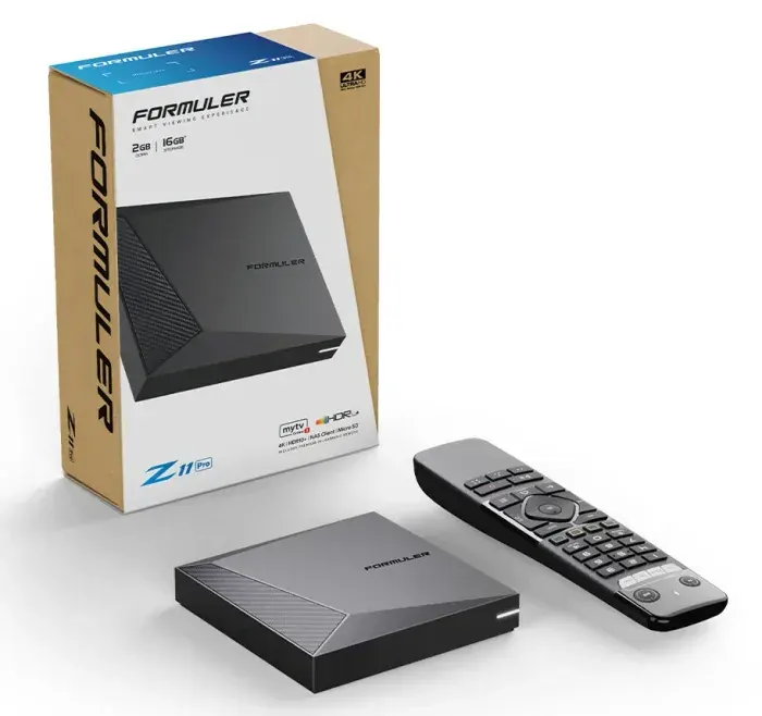 Boîtier Formuler Z11 Pro avec télécommande pour installer l'IPTV via MyTVOnline