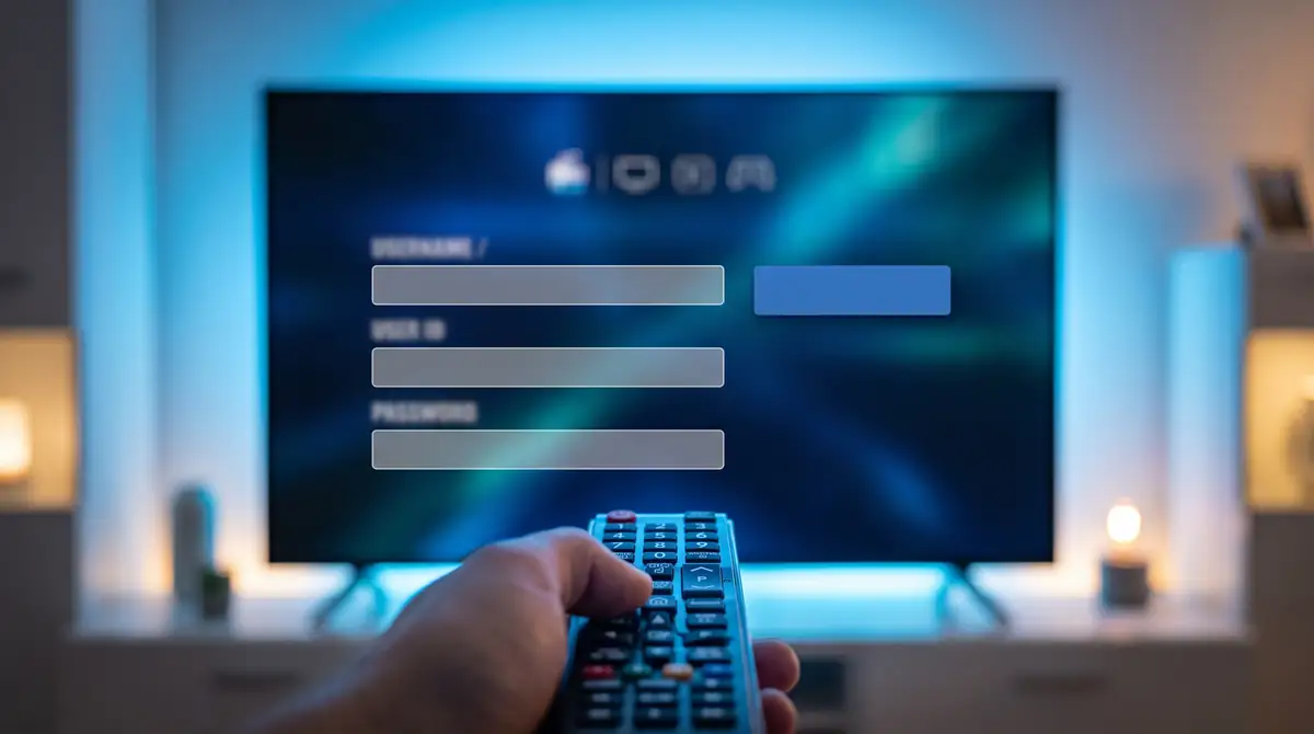 Écran de connexion d'IPTV Smarters Pro pour configurer un abonnement IPTV